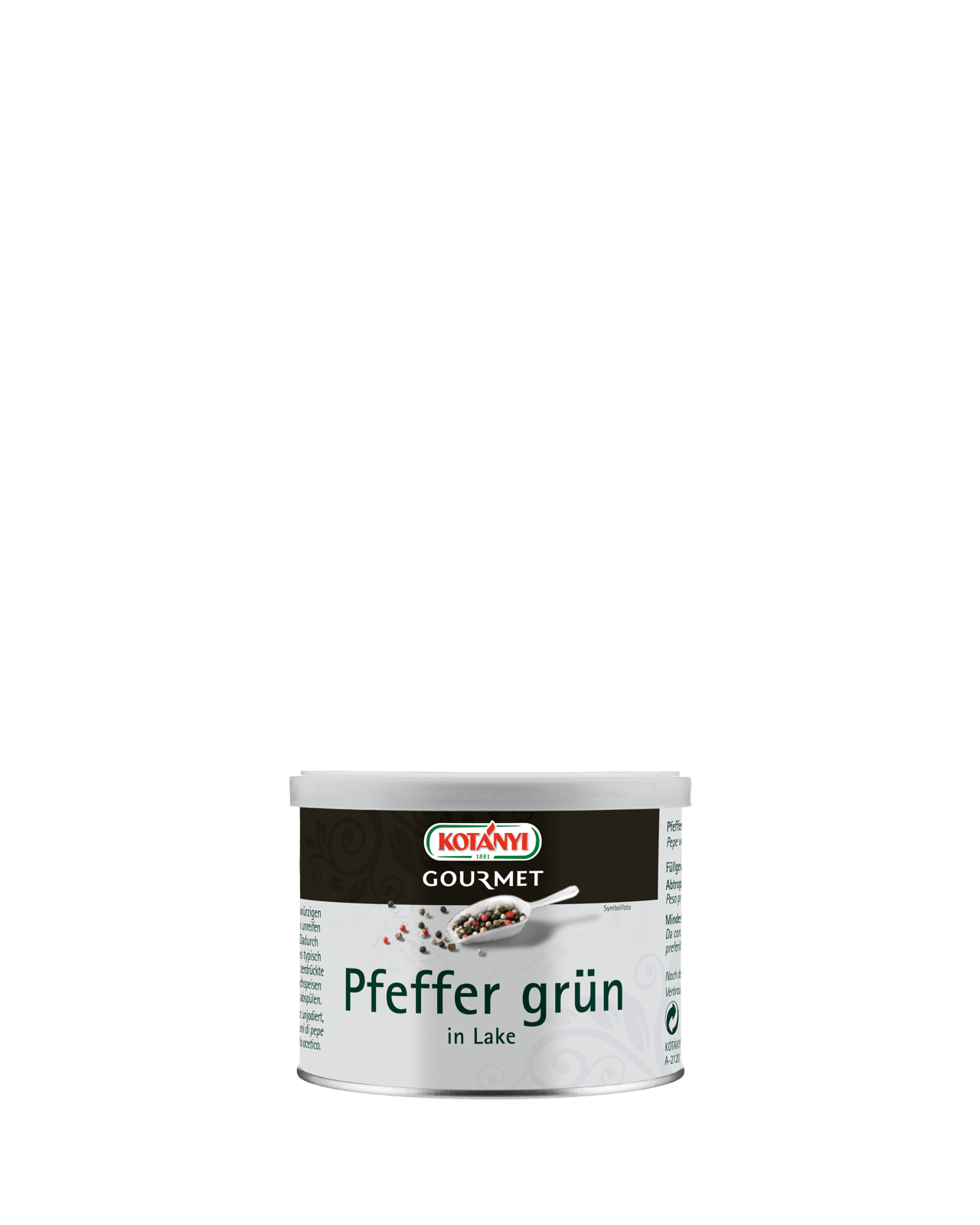 Pfefferkoerner Gruen In Lake Kotanyi Gourmet 100g Konserve 500201