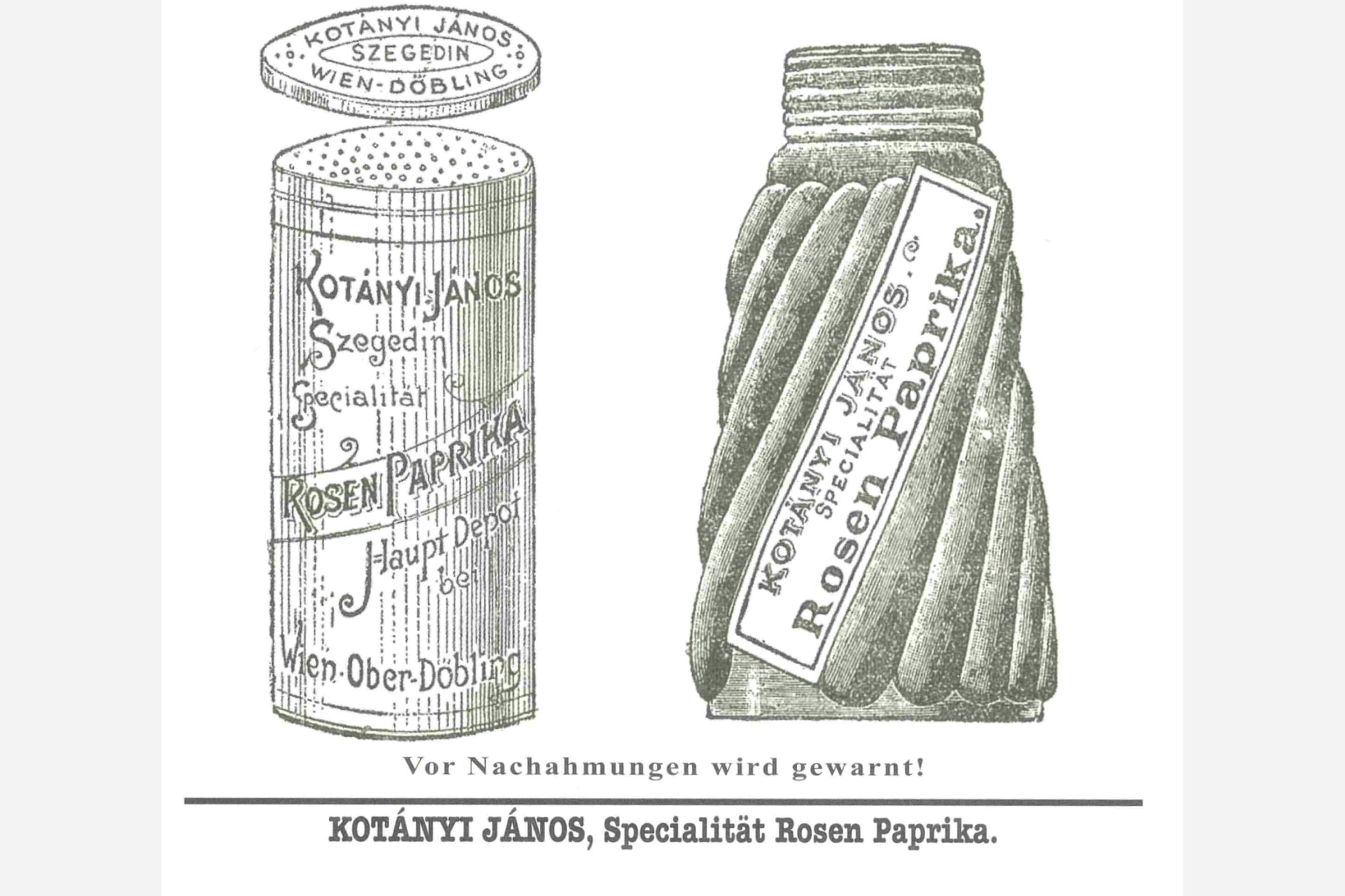 Туба с паприкой Kotányi, 1900 год