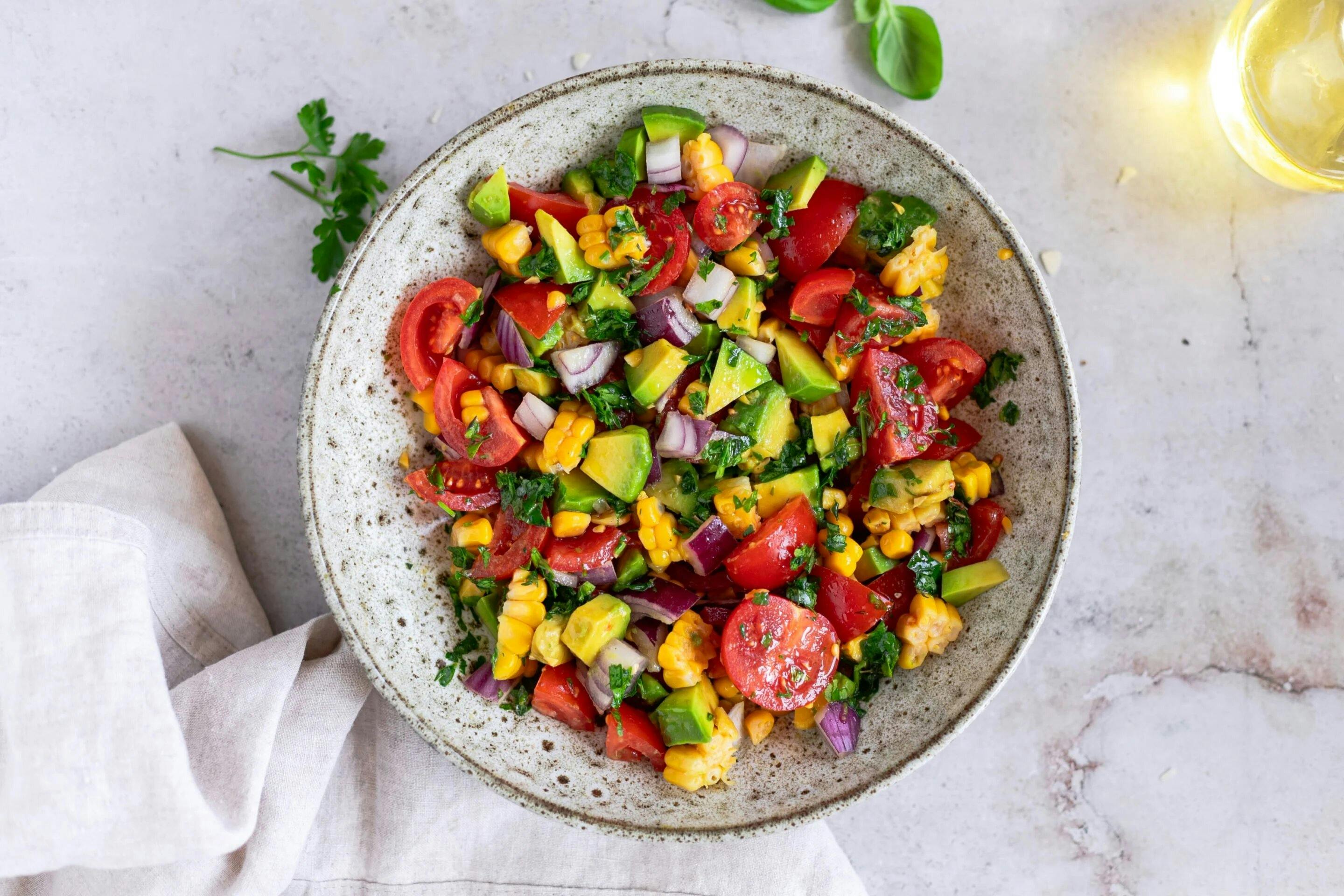 Salad With Avocado Website